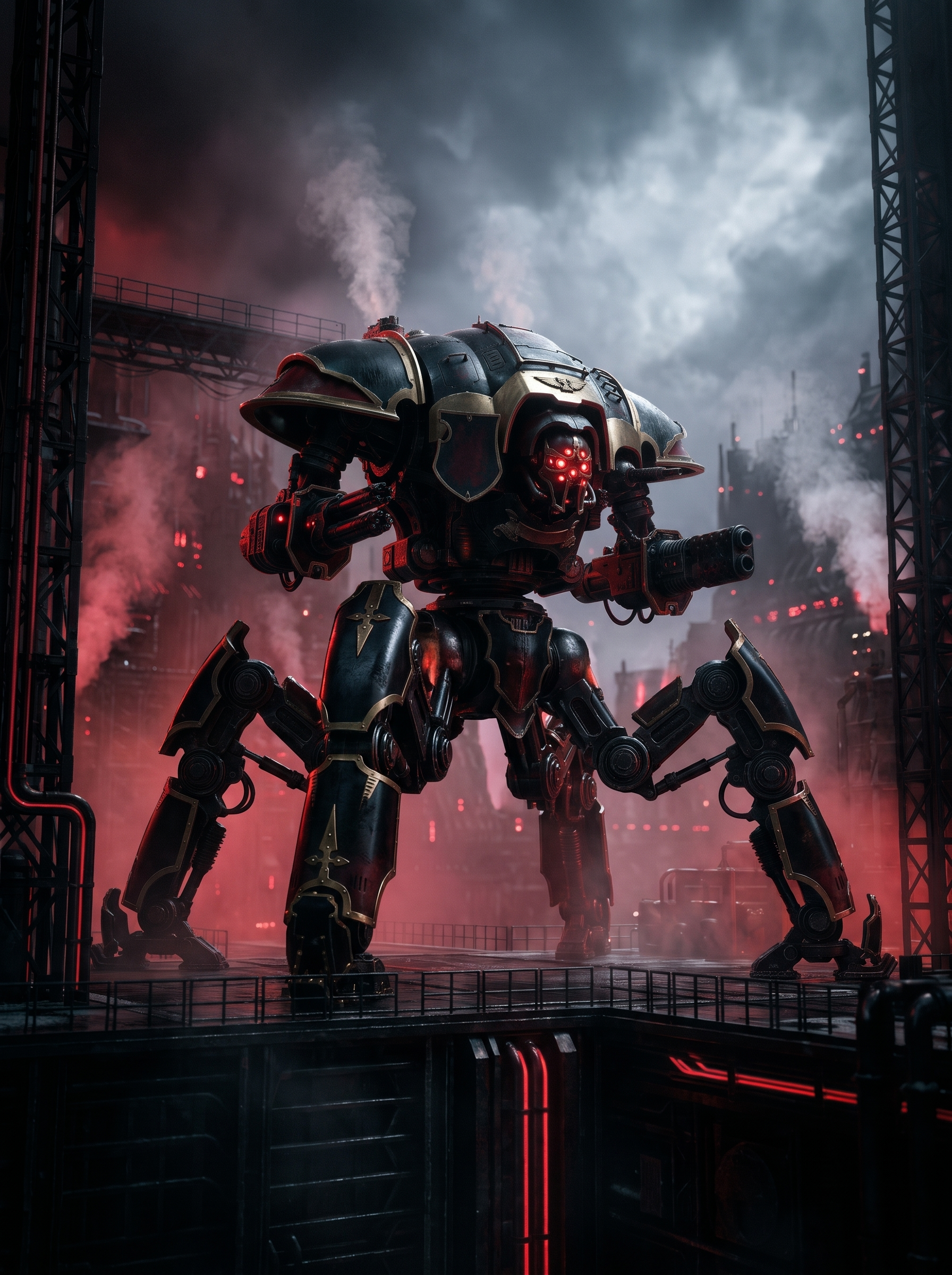 Colossal Metallic Arachnid Walker Variant 2