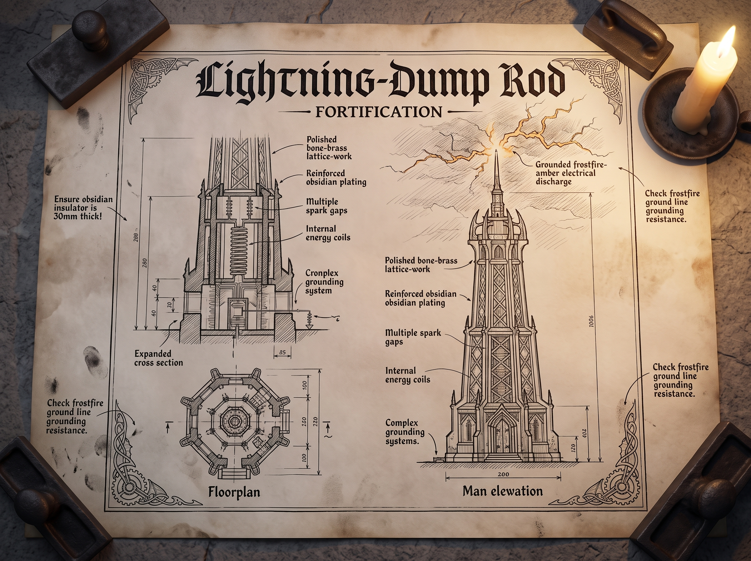 Lightning-Dump Rod Variant 3